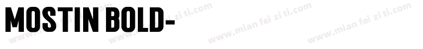mostin bold字体转换